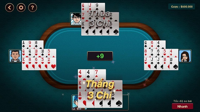 Cách tính chi bài Binh Xập Xám với lá Át