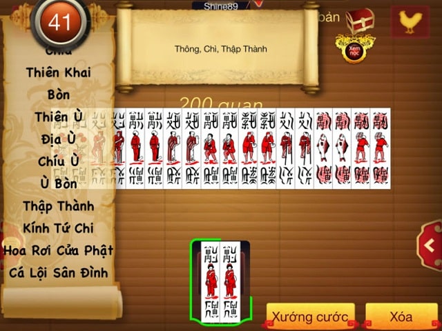 Khi nào được Ù trong chơi Chắn