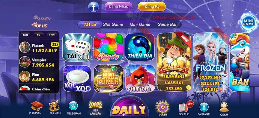 Những trò chơi có tại SocVIP 3